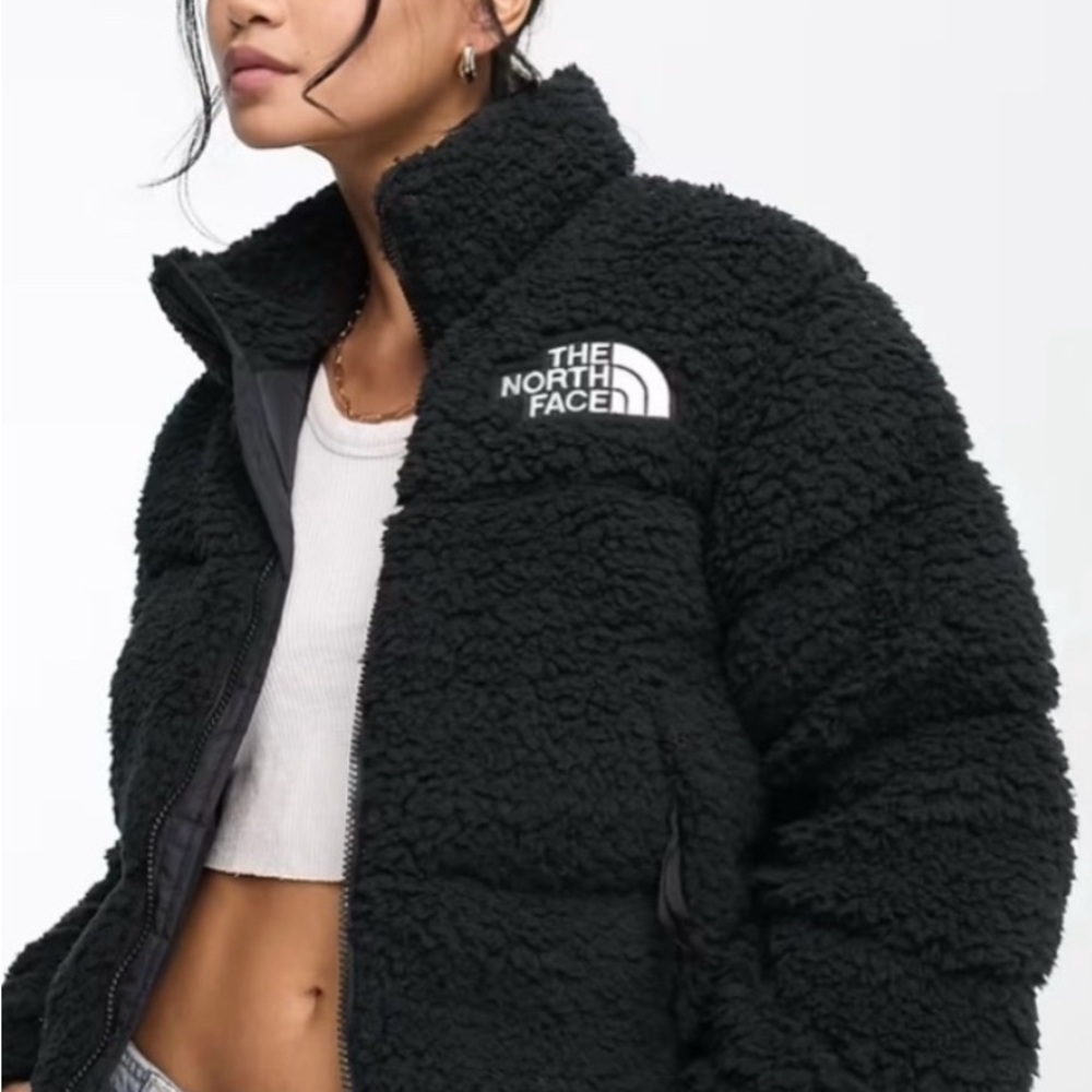 The North Face Women's Black Sherpa Nuptse Jacket